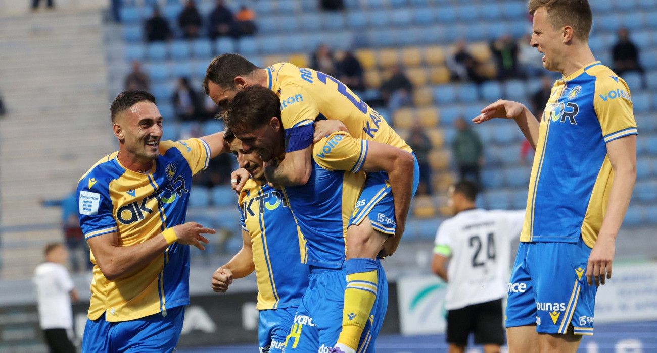 Οι ποδοσφαιριστές του Αστέρα AKTOR πανηγυρίζουν / Πηγή: InTime