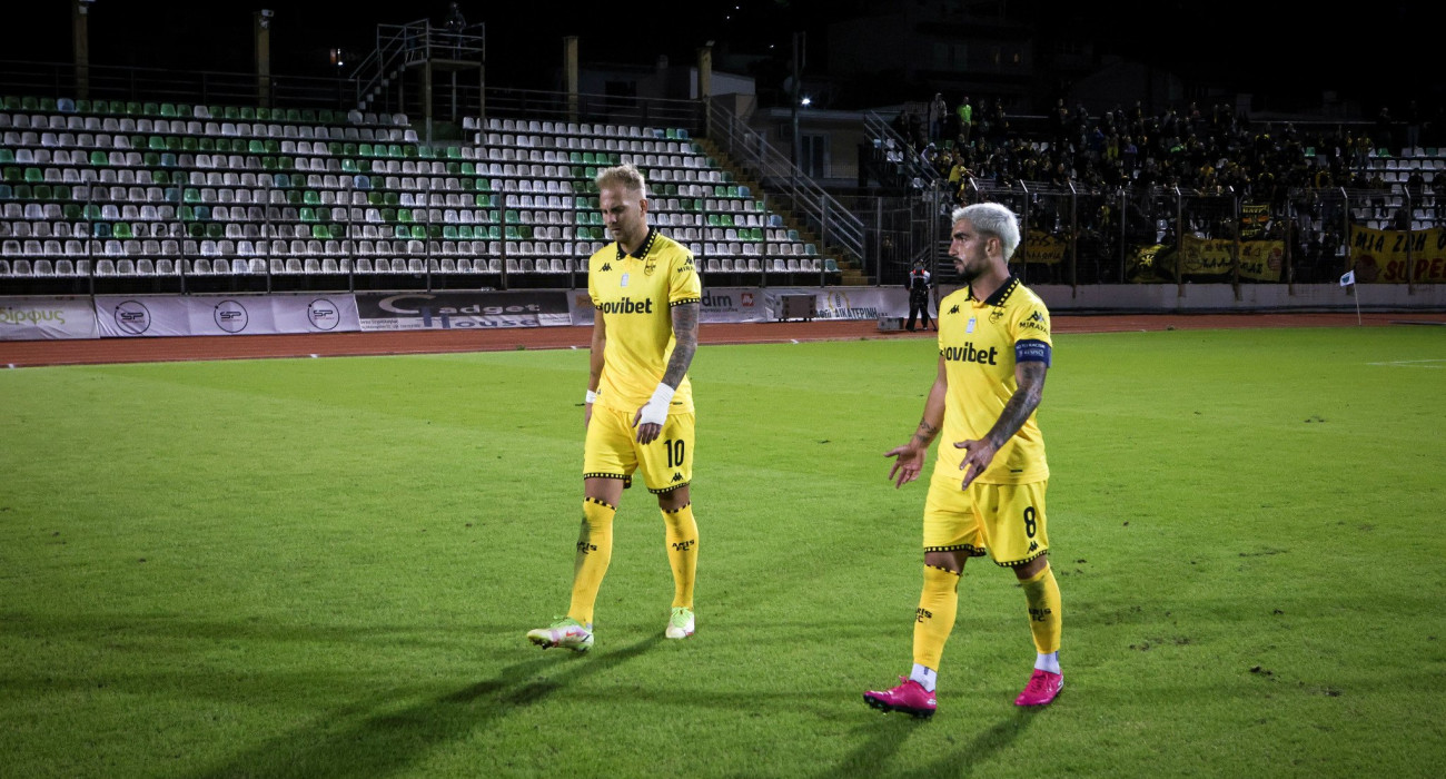 Μόντσου και Ράτσιτς  στην ισοπαλία του Αρη στη Λειβαδιά/Πηγή: Eurokinissi