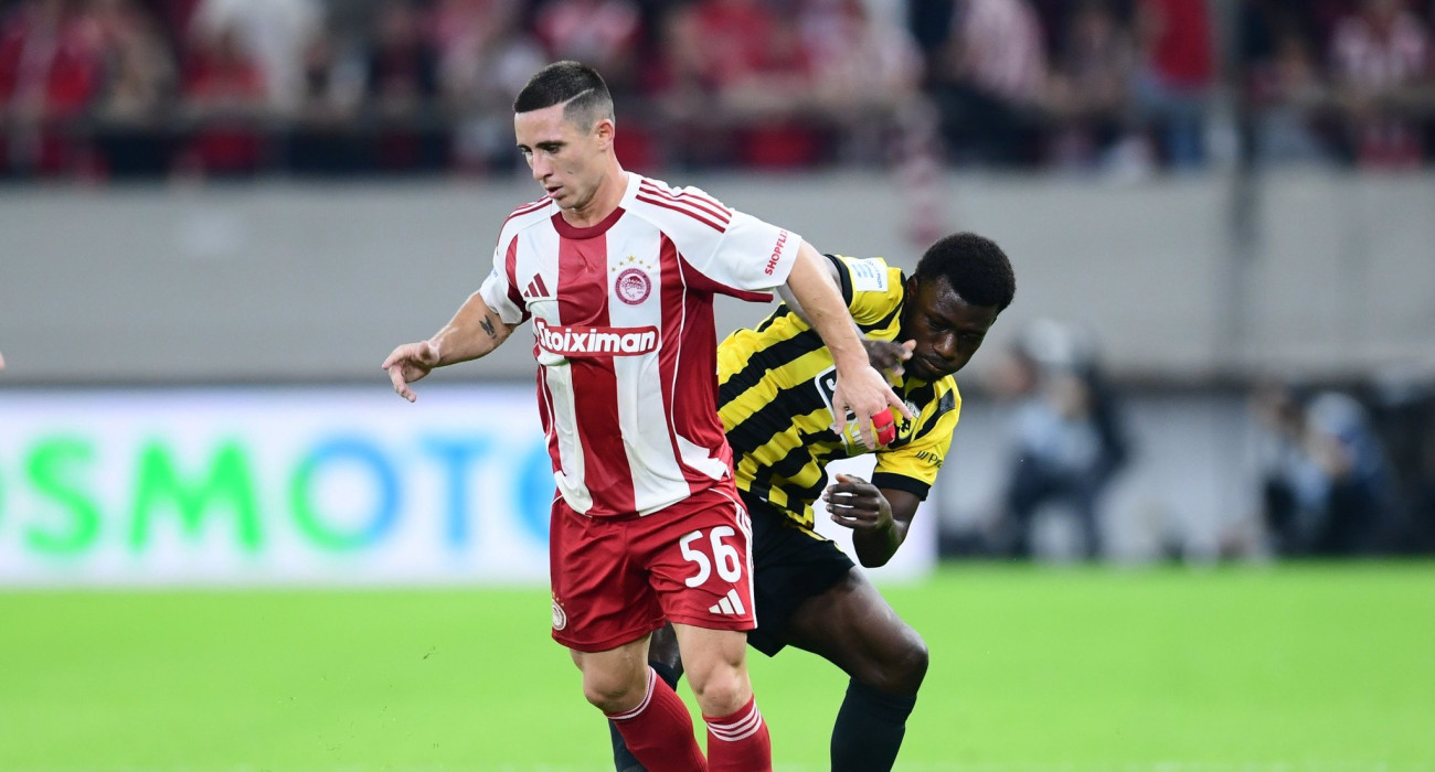 Ποντένσε και Κοϊτά στο ντέρμπι του Ολυμπιακού με την ΑΕΚ / Πηγή: Eurokinissi