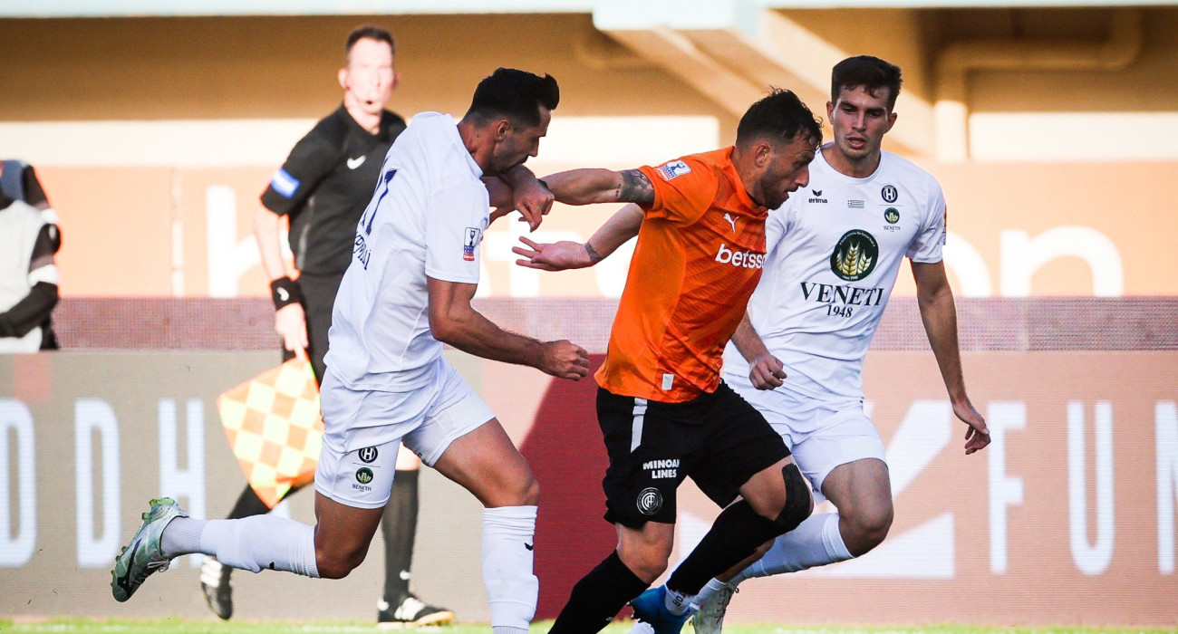 Στιγμιότυπο από την αναμέτρηση του ΟΦΗ με τον Ηρακλή / Πηγή: Eurokinissi