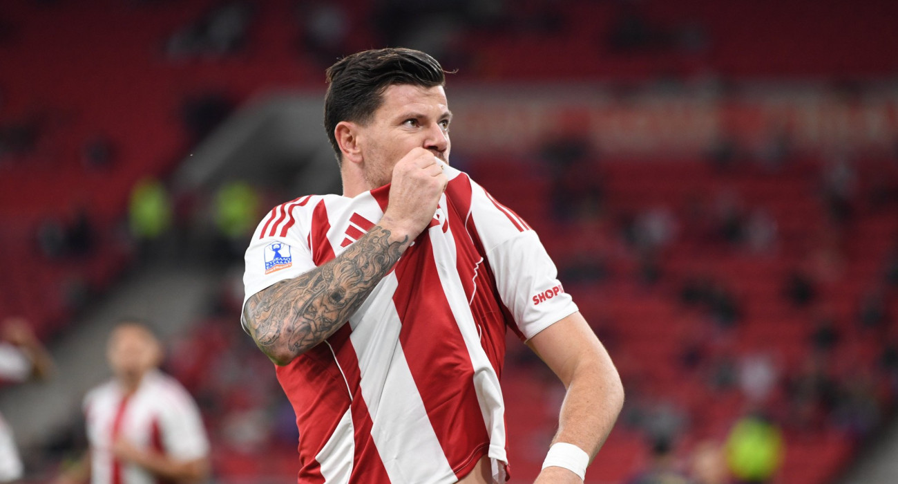 Ο Μπιανκόν πανηγυρίζει το γκολ του / Πηγή: Eurokinissi