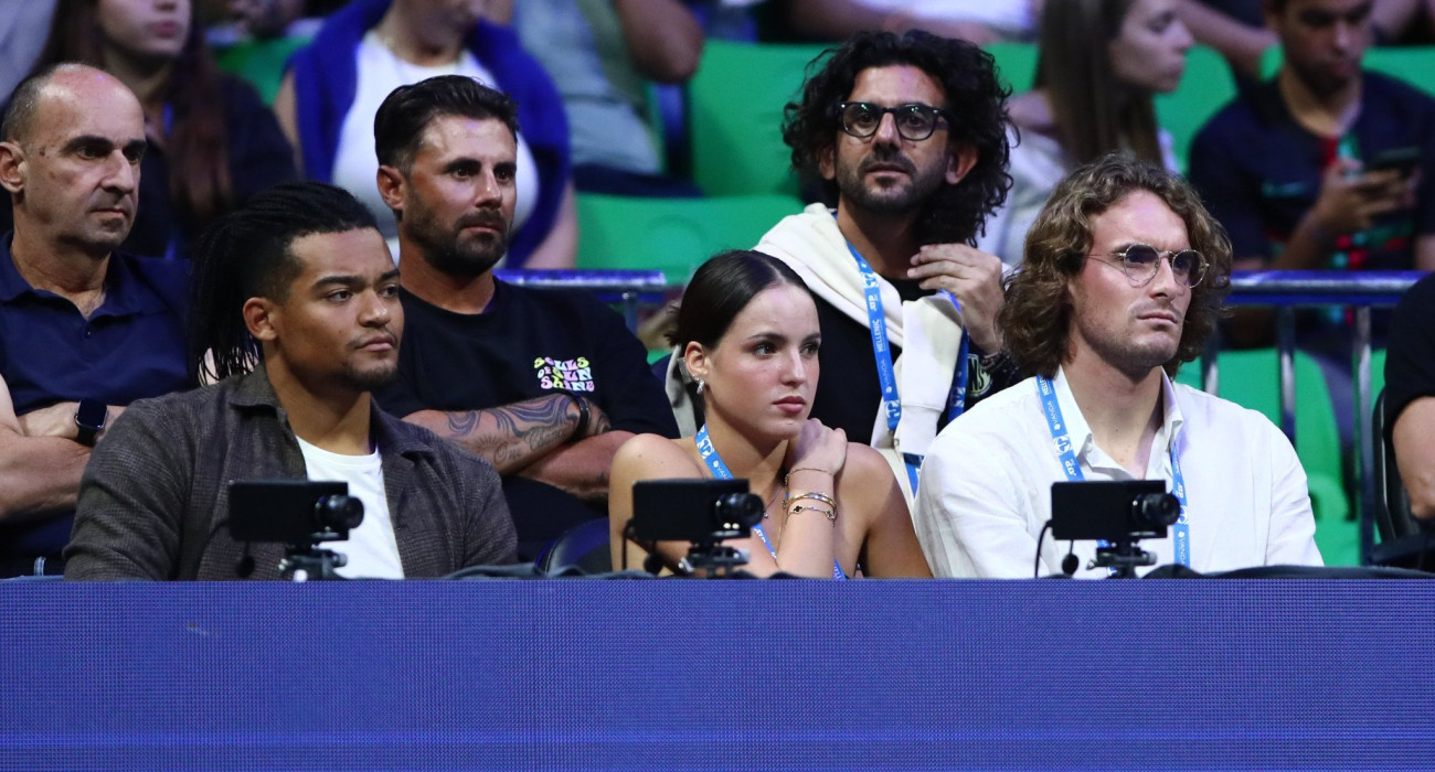 Τσιτσιπάς και Καραλής στις κερκίδες / Πηγή: Eurokinissi