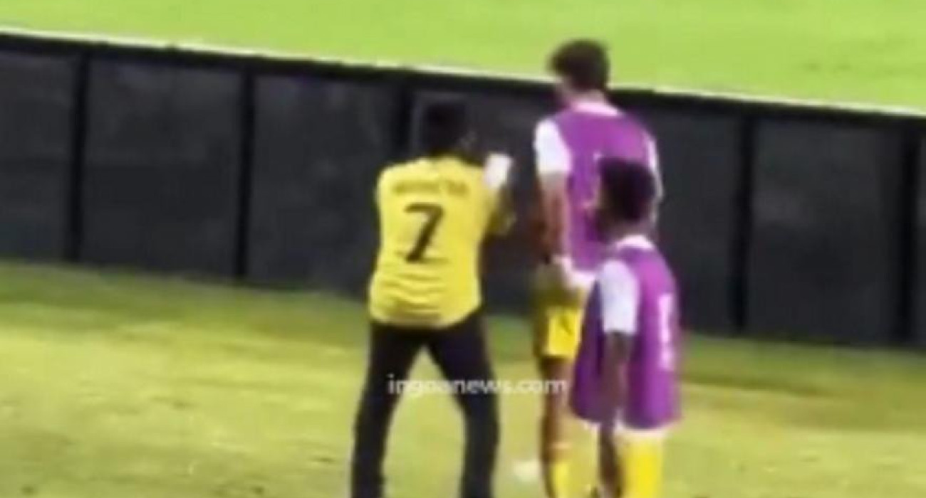 H στιγμή που ο οπαδός βγάζει την φωτογραφία / Πηγή: Printscreen