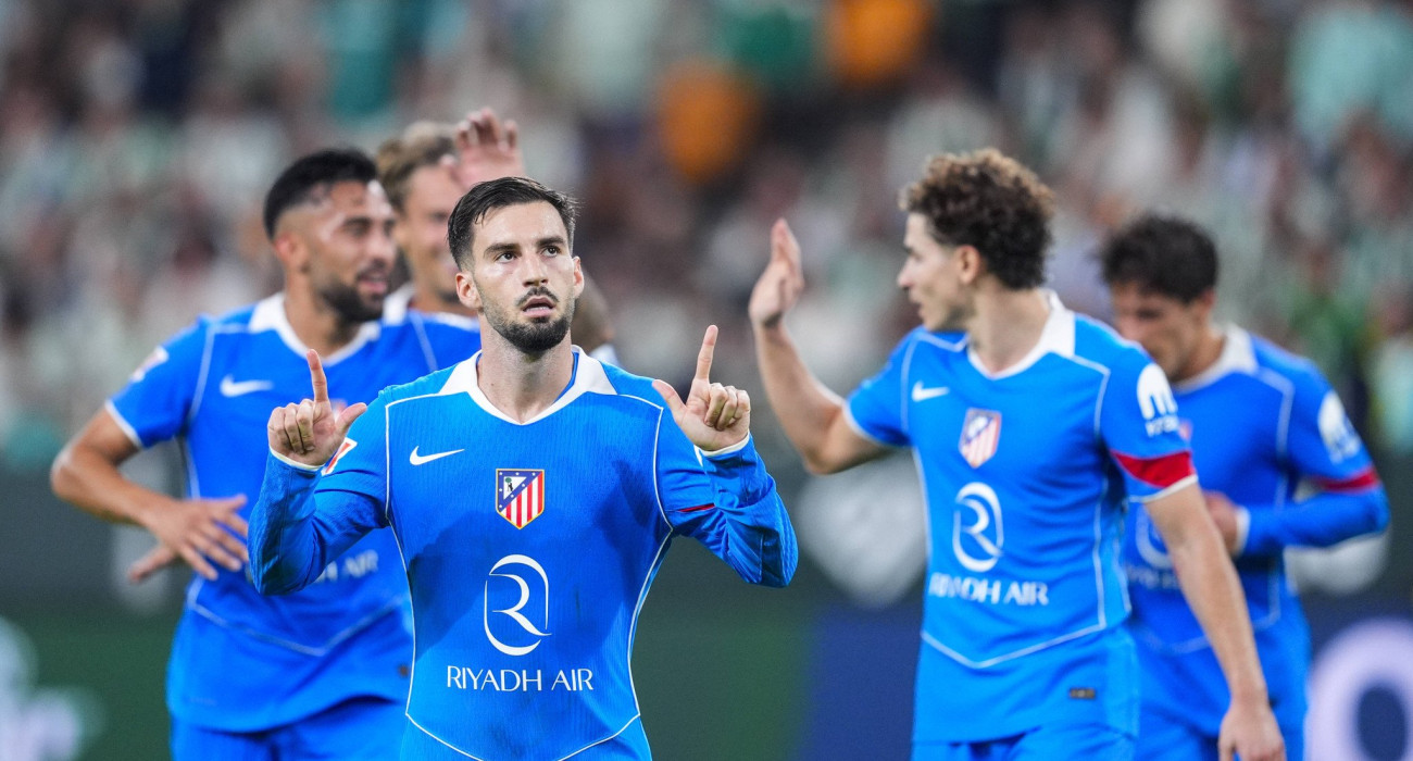 Οι παίκτες της Ατλέτικο Μαδρίτης πανηγυρίζουν / Πηγή: Imago