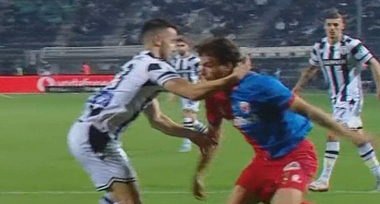 Το πέναλτι που ζήτησε ο Λάμπρου σε μονομαχία με τον Σάστρε / Screenshot