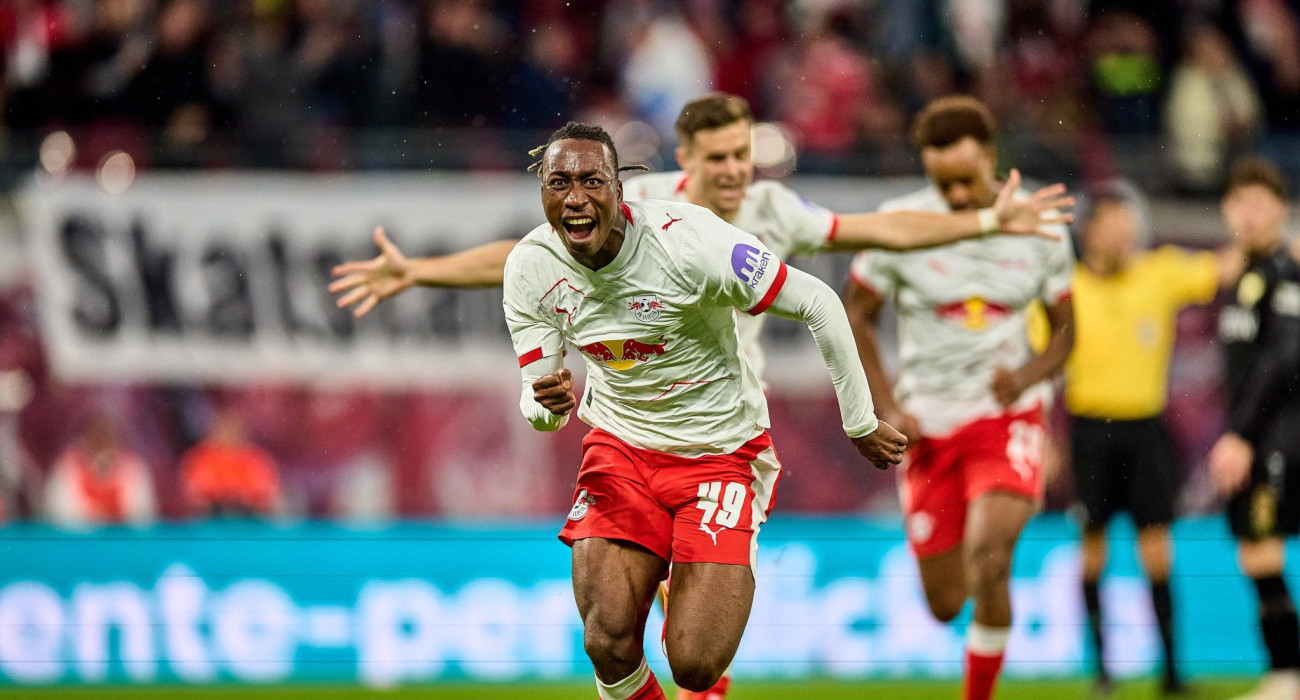 Ο Ντιομαντέ της Λειψίας πανηγυρίζει / Πηγή: Imago