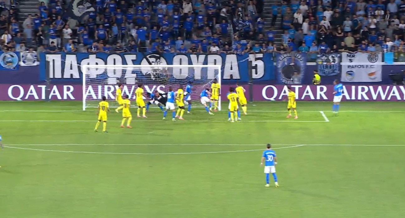 Το γκολ της Πάφου με τον Λούκασεν / Screenshot