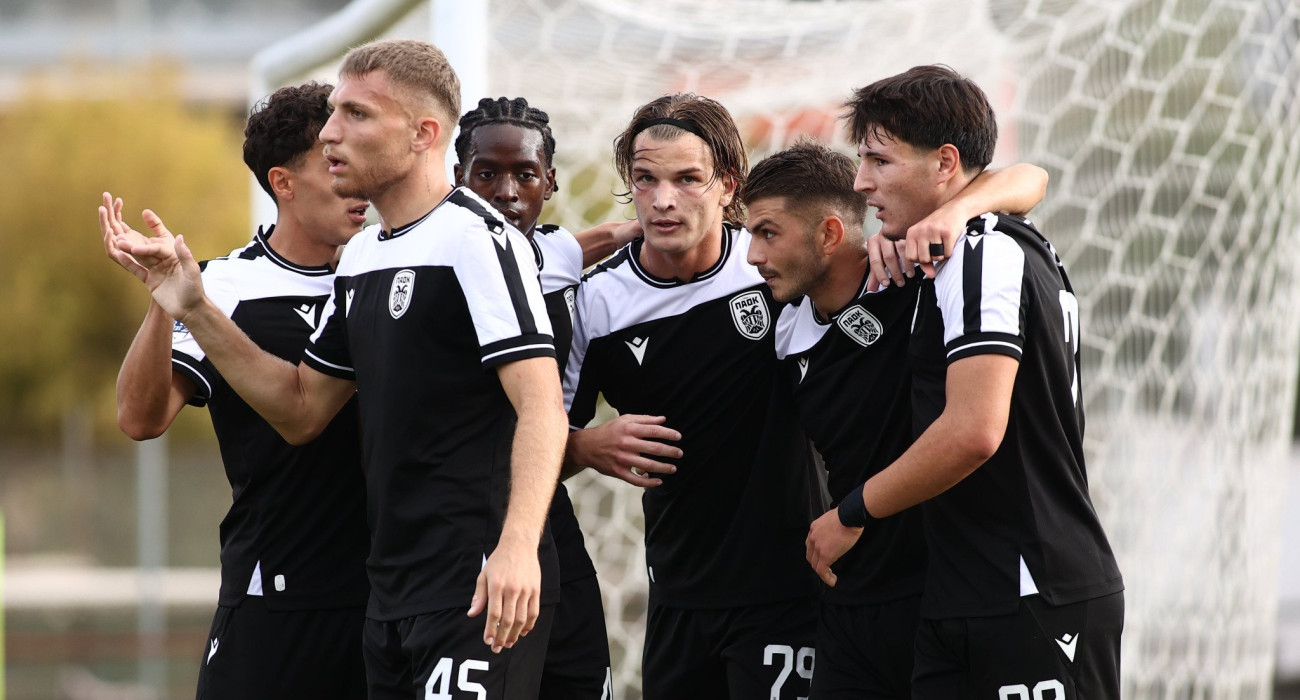 Oι παίκτες του ΠΑΟΚ Β πανηγυρίζουν / Πηγή: Eurokinissi