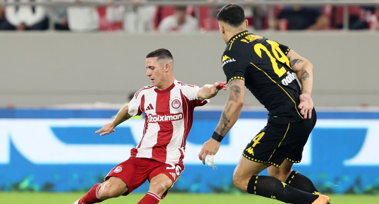 Το γκολ του Ποντένσε στο Ολυμπιακός-Άρης / Πηγή: Intime