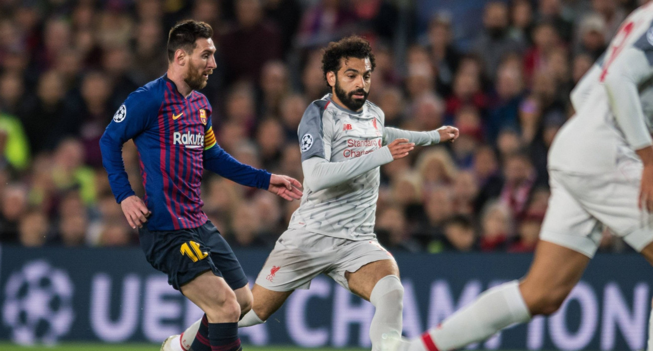 Μοχάμεντ Σαλάχ και Λιονέλ Μέσι σε αγώνα της Λίβερπουλ με την Μπαρτσελόνα / Πηγή: Imago