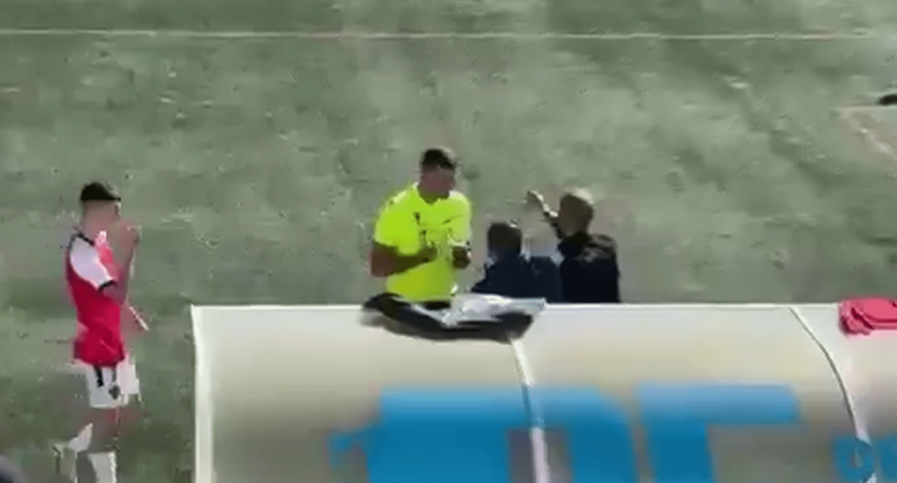 Στιγμιότυπο από ερασιτεχνικό ματς στην Ισπανία / Screenshot