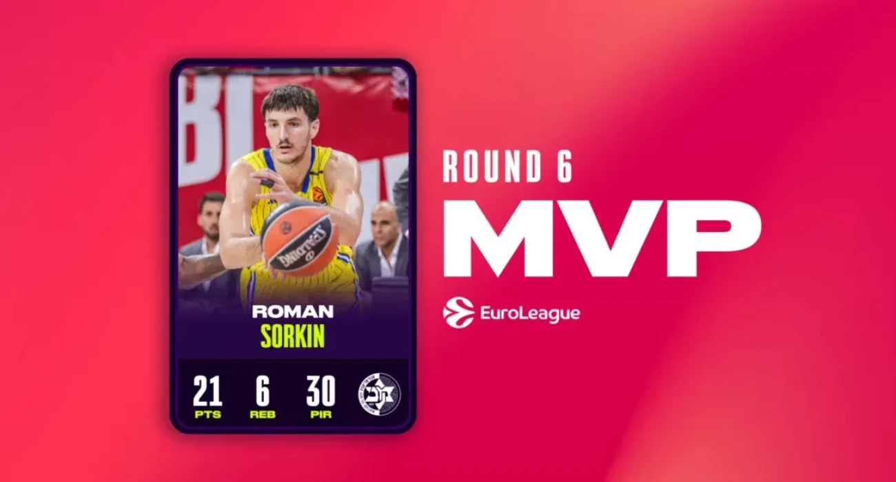 Ο Ρόμαν Σόρκιν MVP της έκτης αγωνιστικής της EuroLeague/Πηγή: euroleague.com