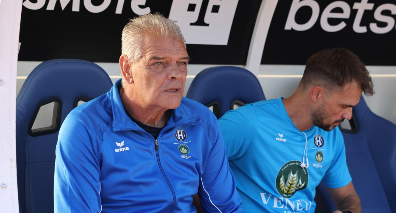 Ο Δημήτρης Σπανός πριν την απόλυσή του από τον Ηρακλή  / Πηγή: Eurokinissi