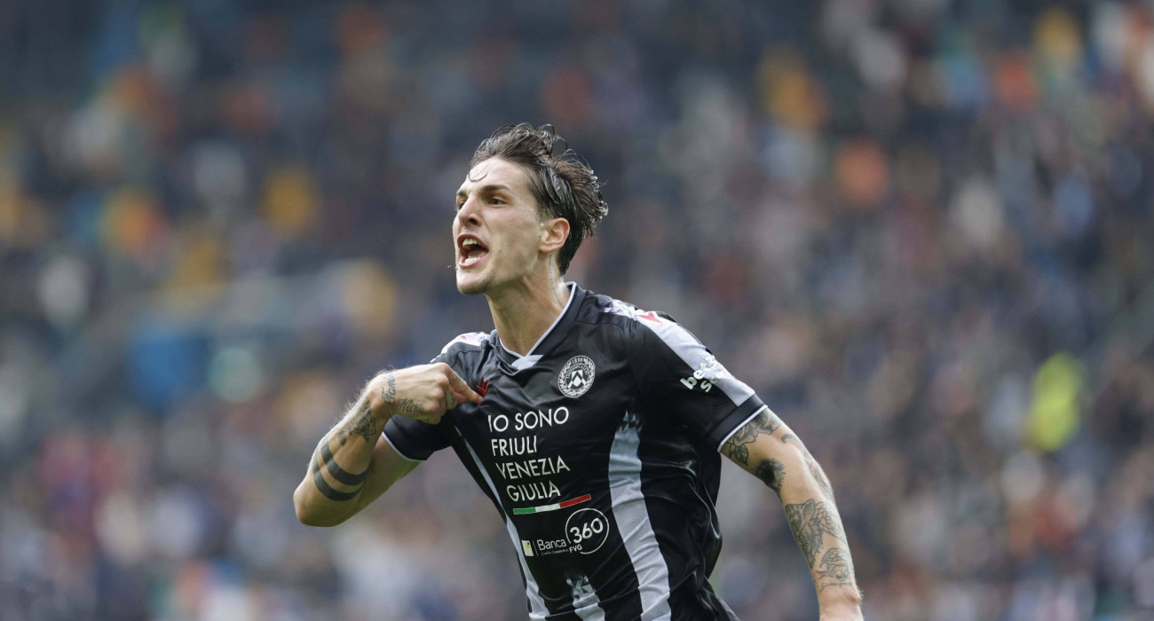 Ο Τζανιόλο πανηγυρίζει για την Ουντινέζε / Πηγή: Imago