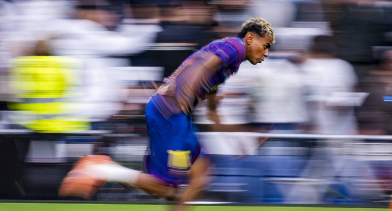 O Λαμίν Γιαμάλ με φανέλα της Μπαρτσελόνα/Πηγή: Imago