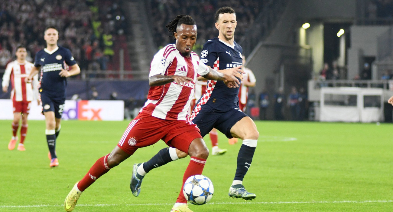 Στιγμιότυπο από την αναμέτρηση Ολυμπιακός - Αϊντχόφεν / Πηγή: Eurokinissi