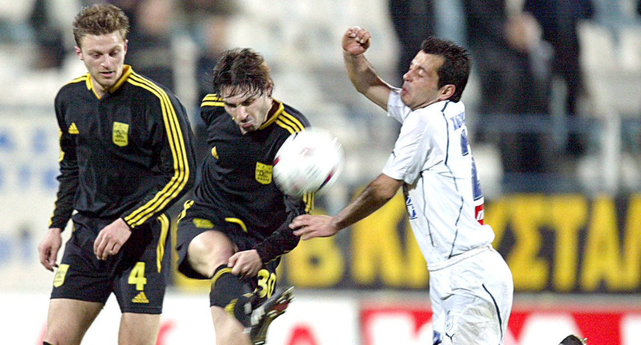 Παπαδ΄όπουλος κια Νάιντος όταν αγωνίζονταν στον Αρη/ Πηγή: Intime