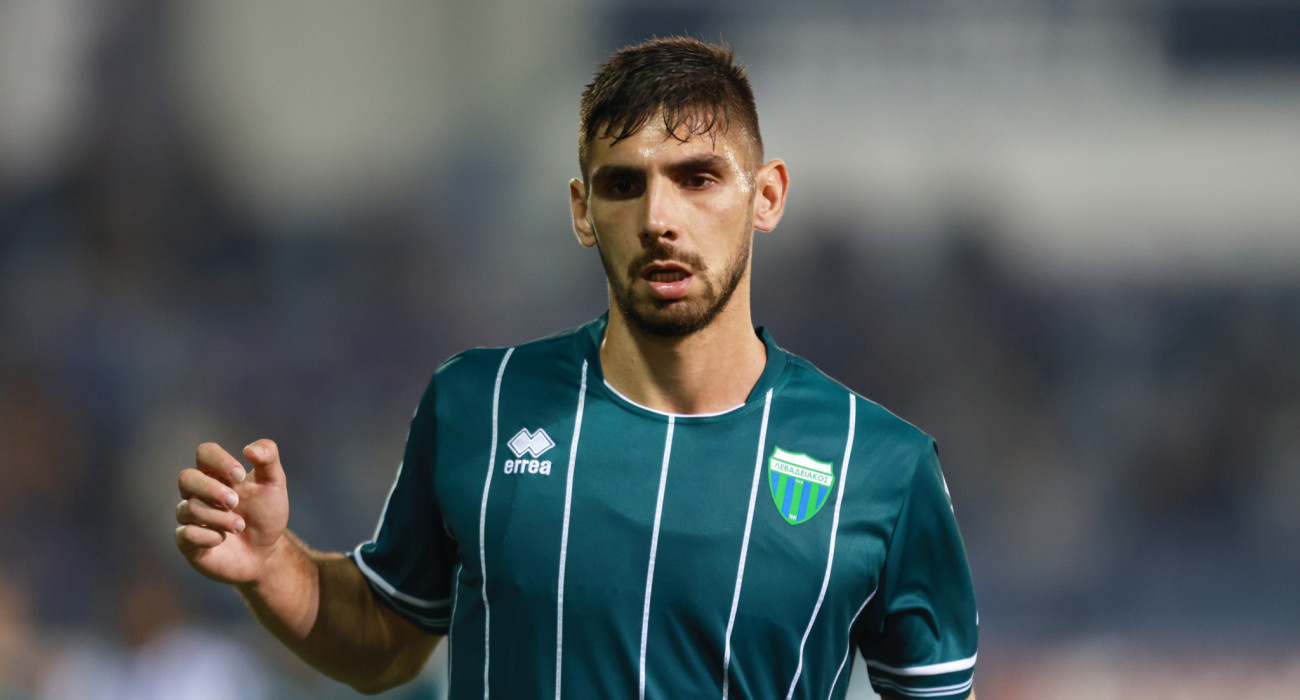 Ο Μάριος Βήχος με τη φανέλα του Λεβαδειακού / Πηγή: InTime