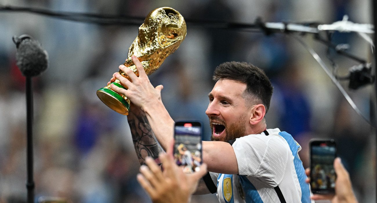 Ο Λιονέλ Μέσι με την εθνική Αργεντινής / Πηγή: Eurokinissi