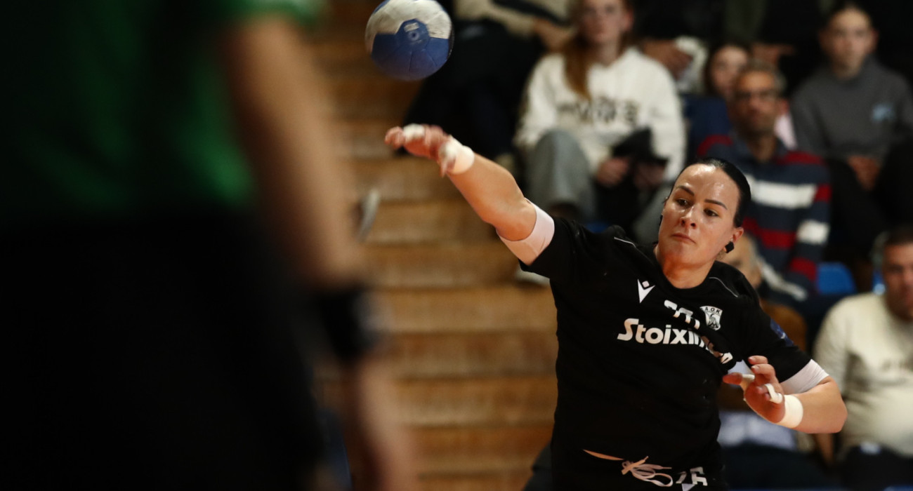 Στιγμιότυπο από αγώνα της γυναικείας ομάδας χάντμπολ του ΠΑΟΚ / Πηγή: Eurokinissi
