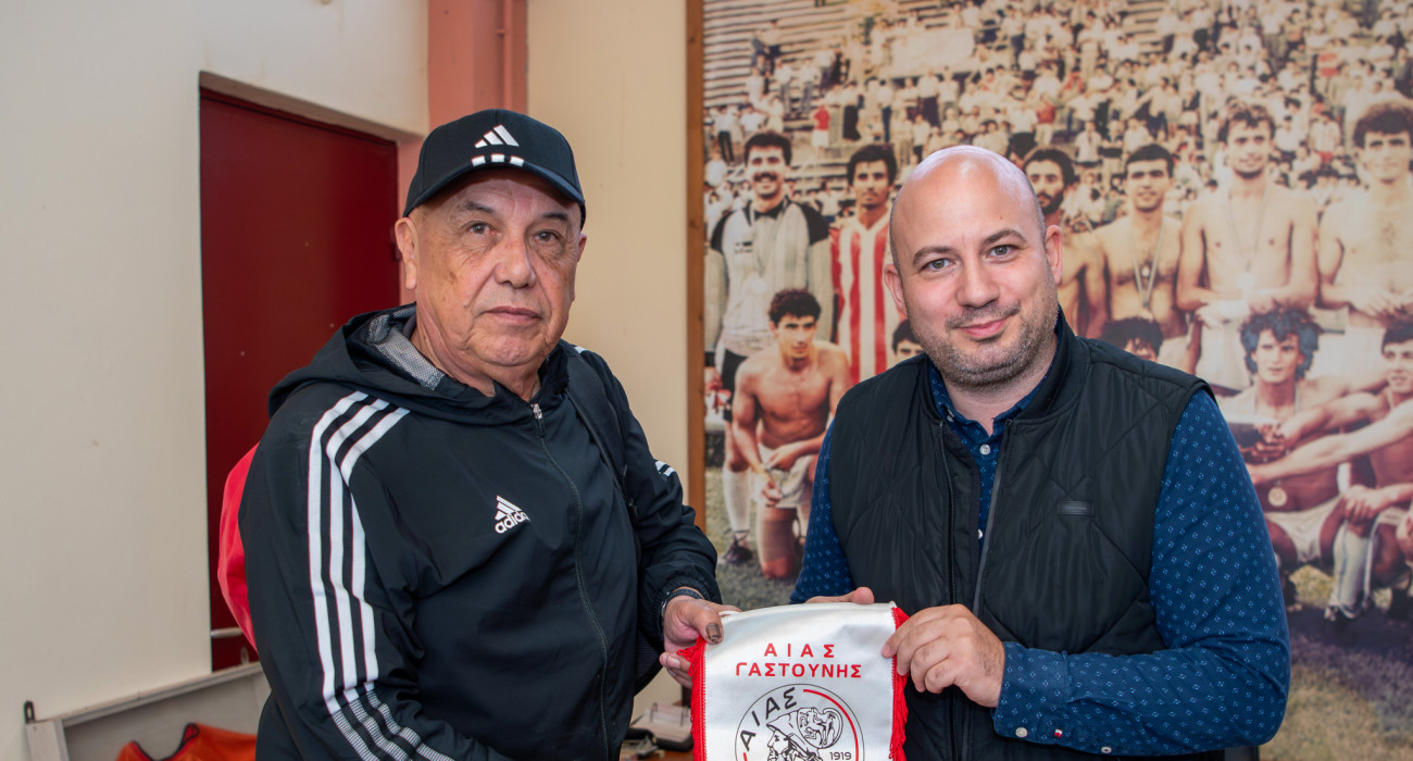 Ο Χουάν Ραμόν Ρότσα στον Αίαντα Γαστούνης / Πηγή: Eurokinissi