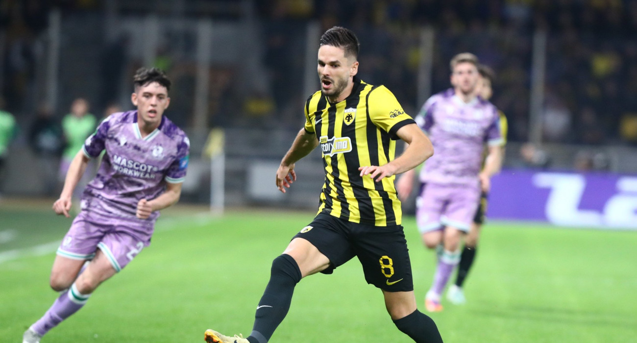 Ο Μιγιάτ Γκατσίνοβιτς στο ΑΕΚ-Σάμροκ Ρόβερς / Πηγή: Eurokinissi