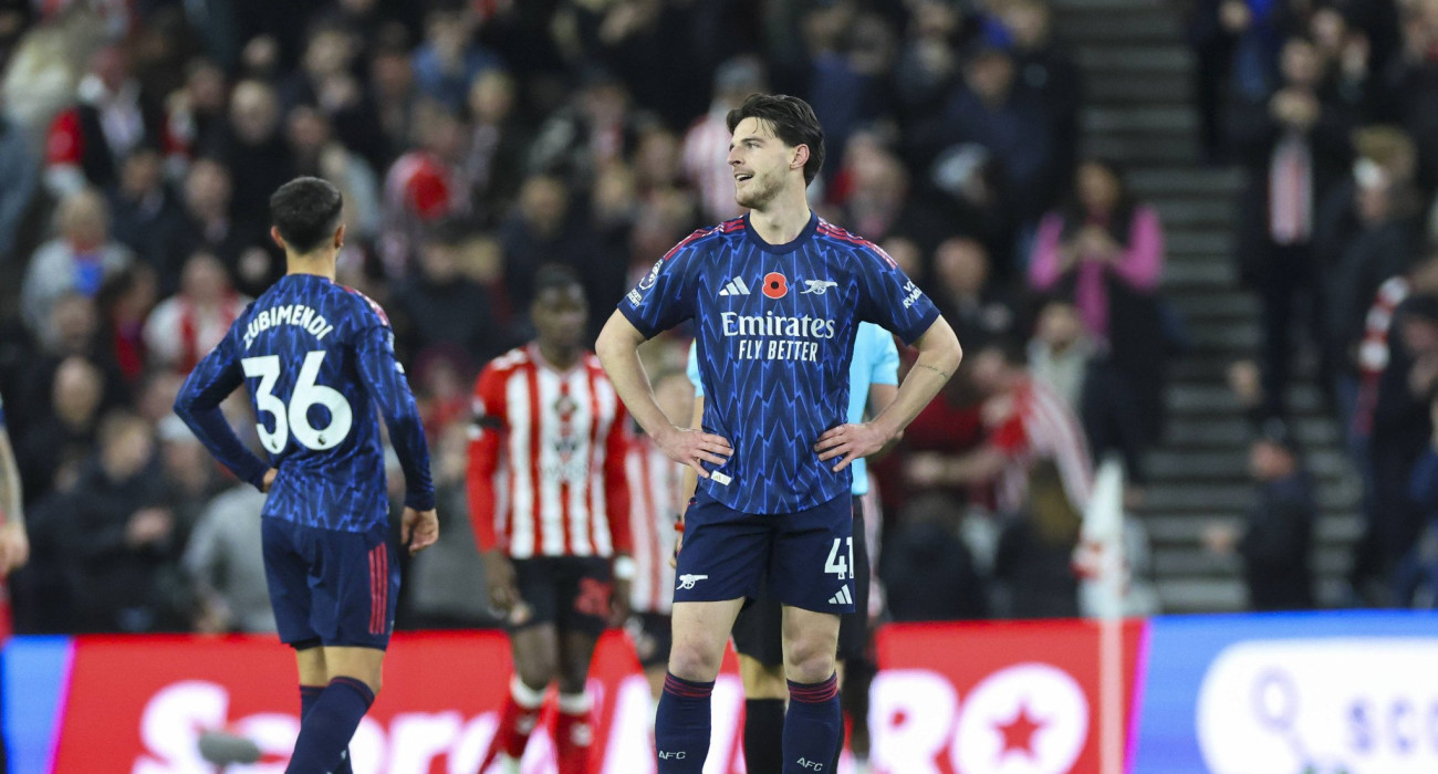 Απογοητευμένος ο Ντέκλαν Ράις στο Σάντερλαντ-Άρσεναλ / Πηγή: Imago