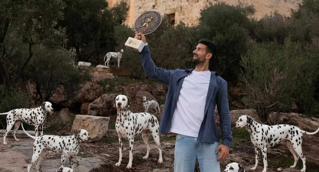 O Νόβακ Τζόκοβιτς στην Ακρόπολη μέσω ΑΙ / Πηγή: Instagram