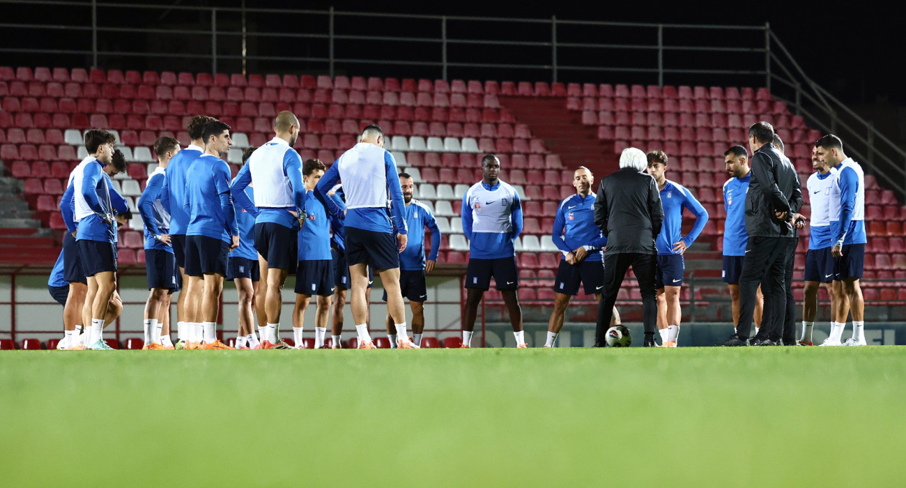 Προπόνηση της Εθνικής Ελλάδας / Πηγή: Intime