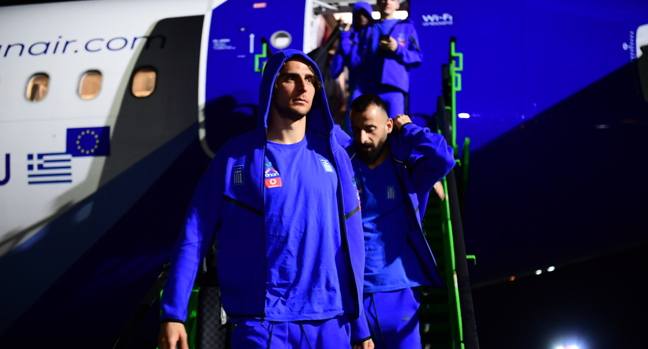 Η άφιξη της Εθνικής Ελλάδας στην Ουγγαρία / Πηγή: Eurokinissi