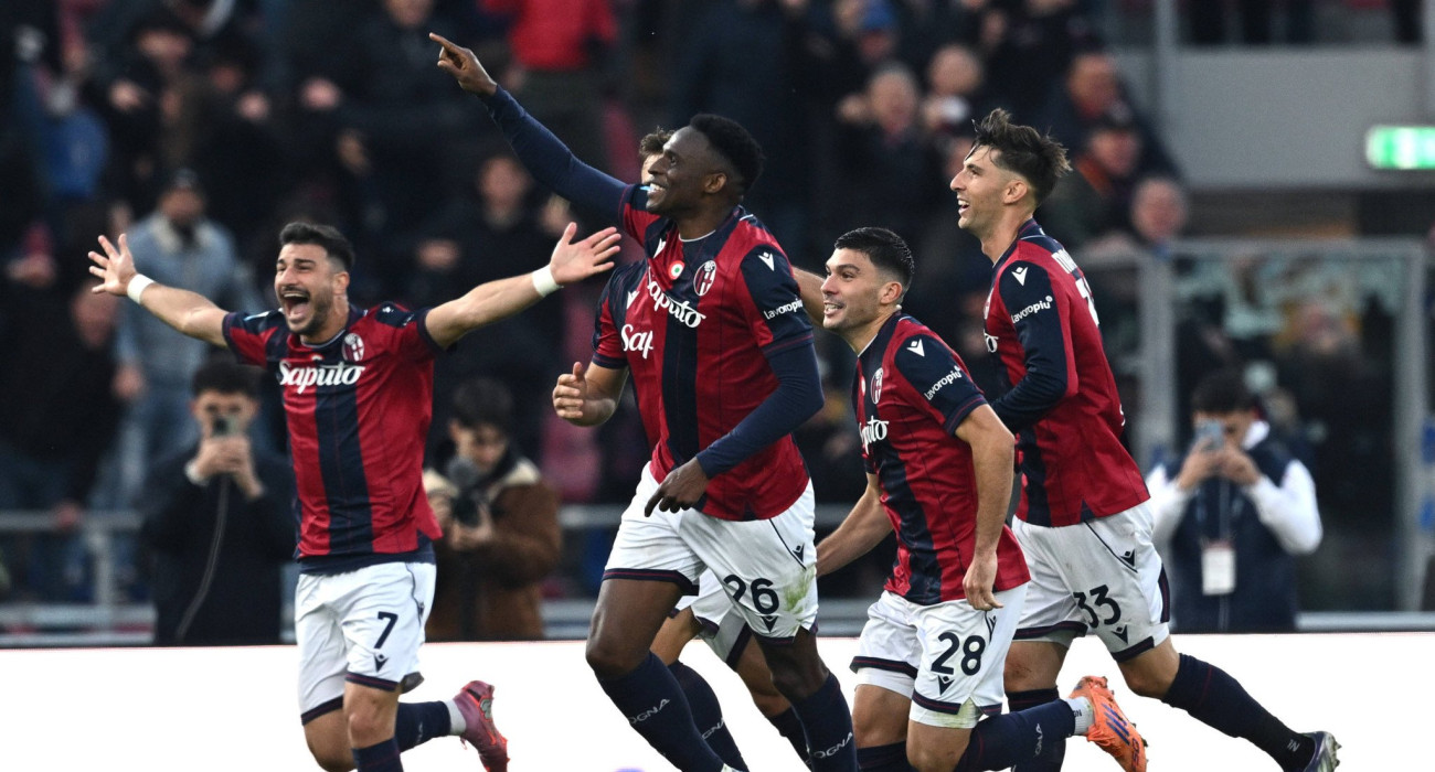 Οι παίκτες της Μπολόνια πανηγυρίζουν / Πηγή: Imago