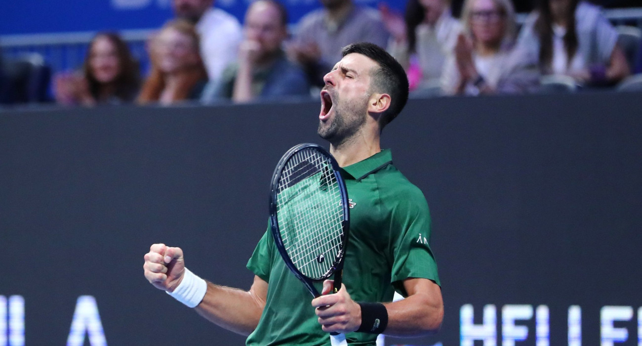 Ο Νόβακ Τζόκοβιτς στη διάρκεια του Hellenic Championship / Πηγή: Intime