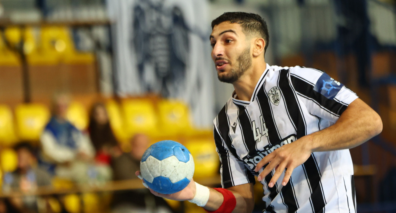 Η ομάδα χάντμπολ του ΠΑΟΚ / Πηγή: Eurokinissi