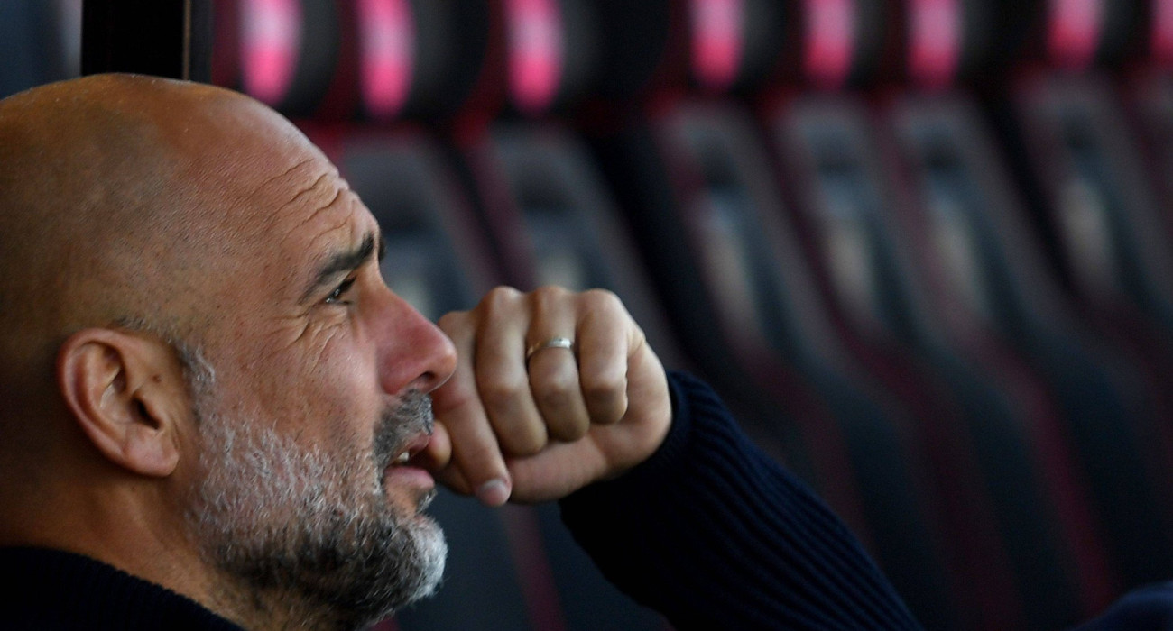 Ο Πεπ Γκουαρδιόλα στον πάγκο της Μάντσεστερ Σίτι/Πηγή: Imago