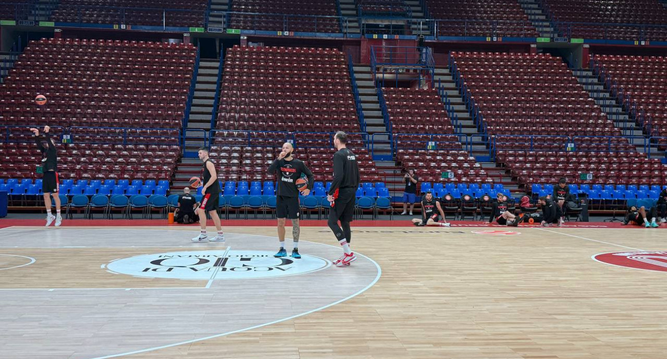 Το Athletiko στο Μιλάνο: Πρωινό shoot around για τον Ολυμπιακό στη Unipol Arena (video)
