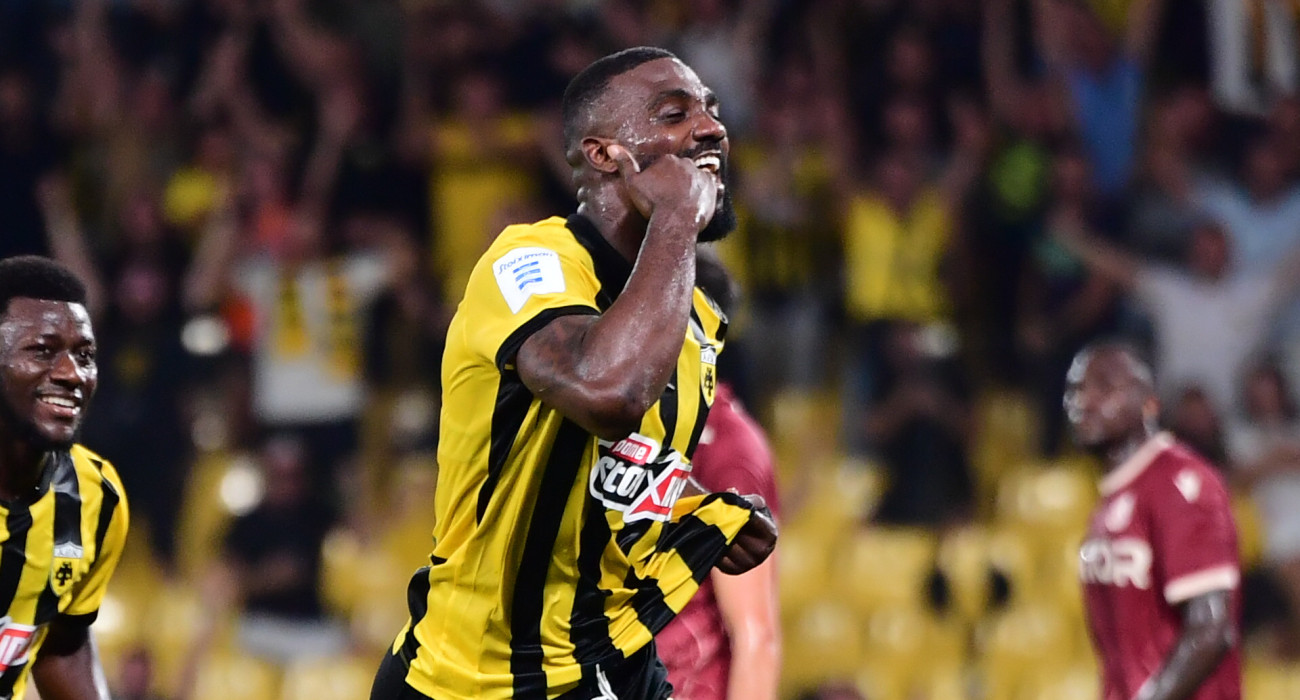 Ο Φραντζί Πιερό πανηγυρίζει με την ΑΕΚ / Πηγή: Eurokinissi