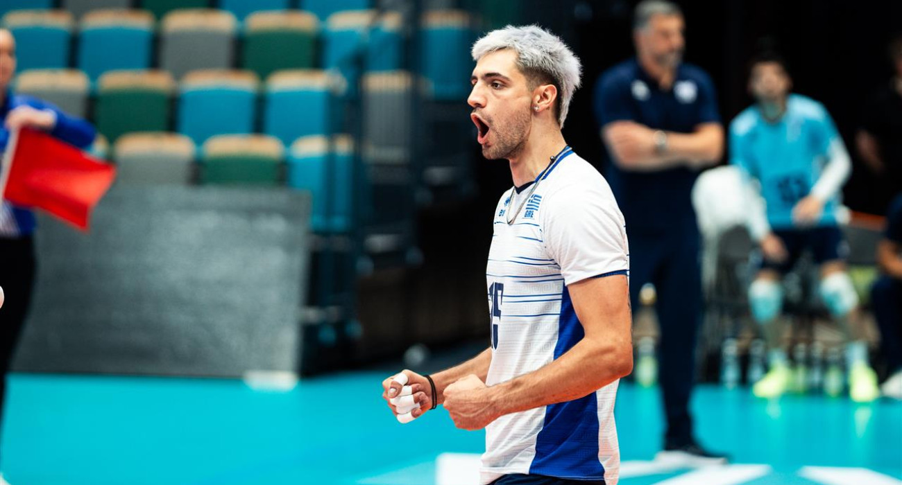 Ο Αλέξανδρος Ράπτης με την φανέλα της Εθνικής Ελλάδας /Πηγή: CEV