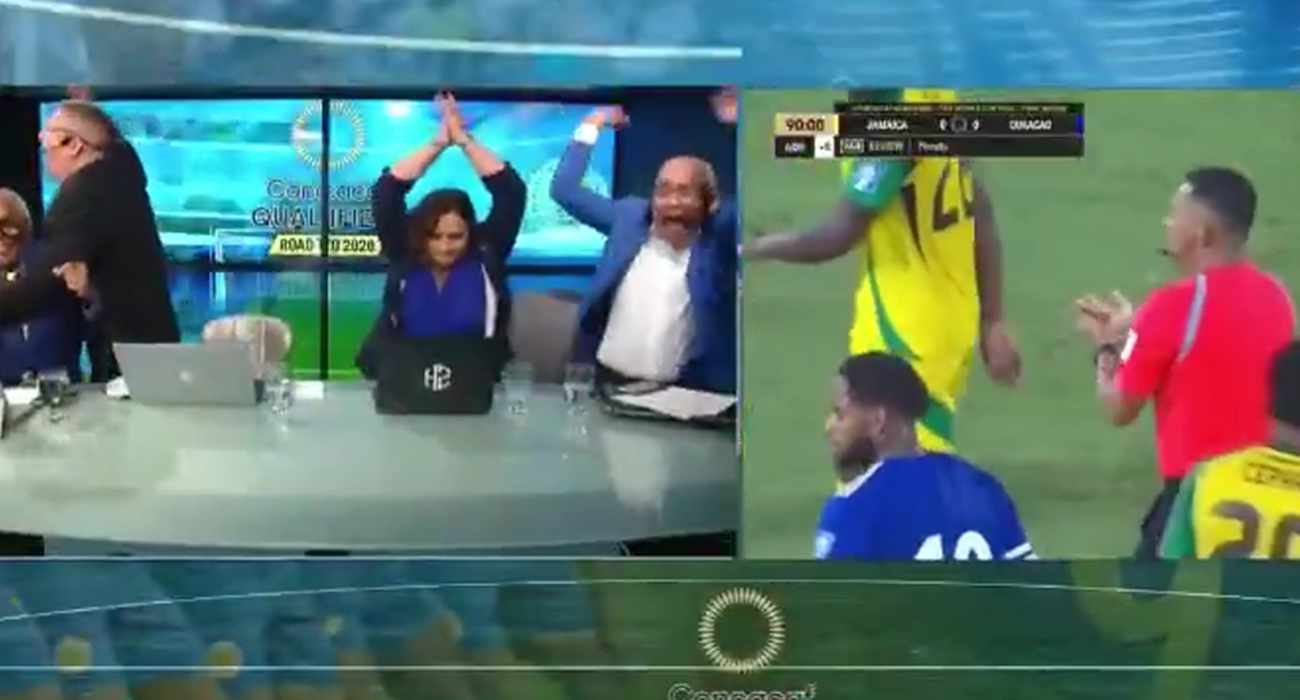 Οι πανηγυρισμοί των παρουσιαστών / Screenshot