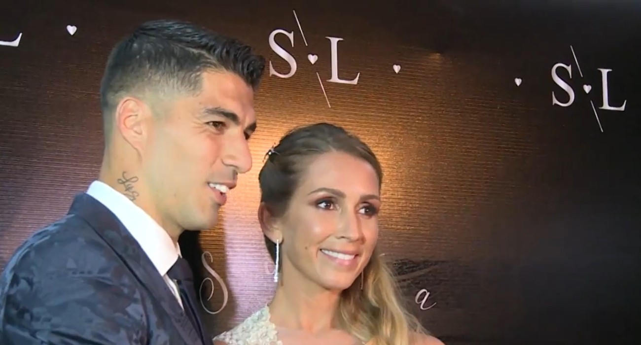 Ο Λουίς Σουάρες με τη σύντροφό του / Sceenshot