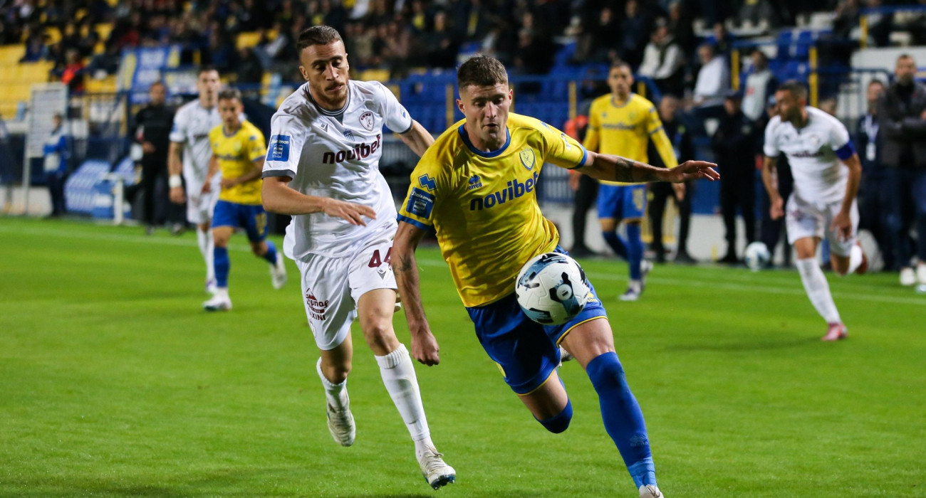 Στιγμιότυπο από την αναμέτρηση Παναιτωλικός - ΑΕΛ / Πηγή: Eurokinissi