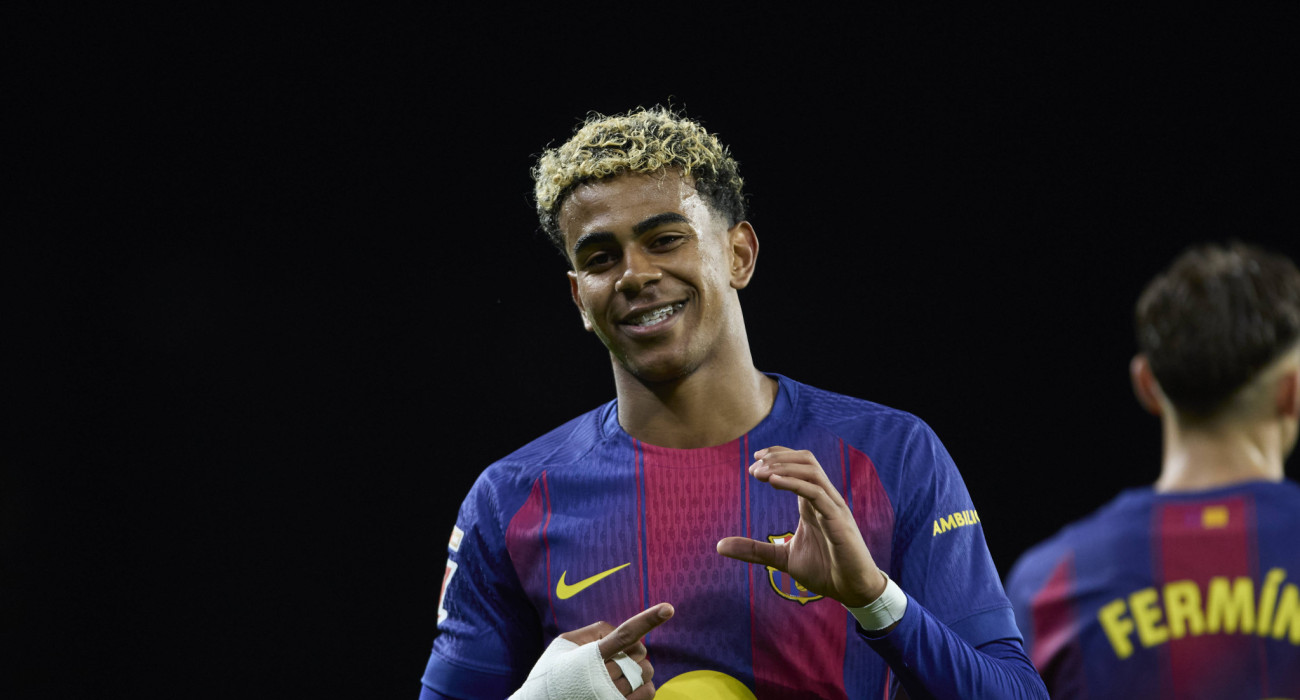 Ο Λαμίν Γιαμάλ με τη Μπαρτσελόνα / Πηγή: Imago