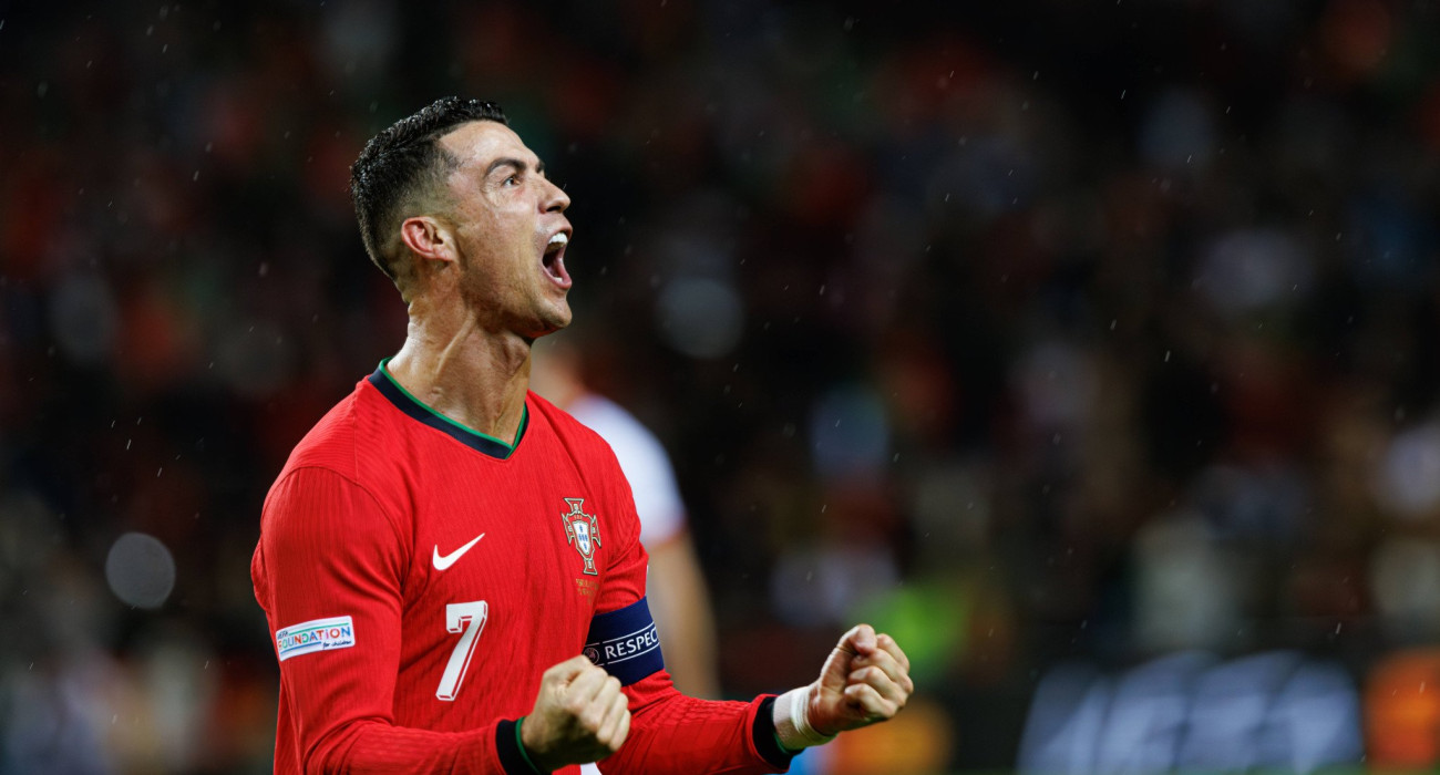 Ο Κριστιάνο Ρονάλντο πανηγυρίζει με την Πορτογαλία / Πηγή: Imago