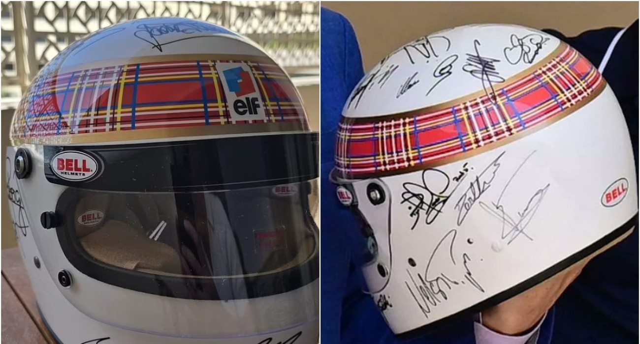 Σημάδι ζωής από τον Σουμάχερ - Μια ιστορική υπογραφή σε ένα κράνος