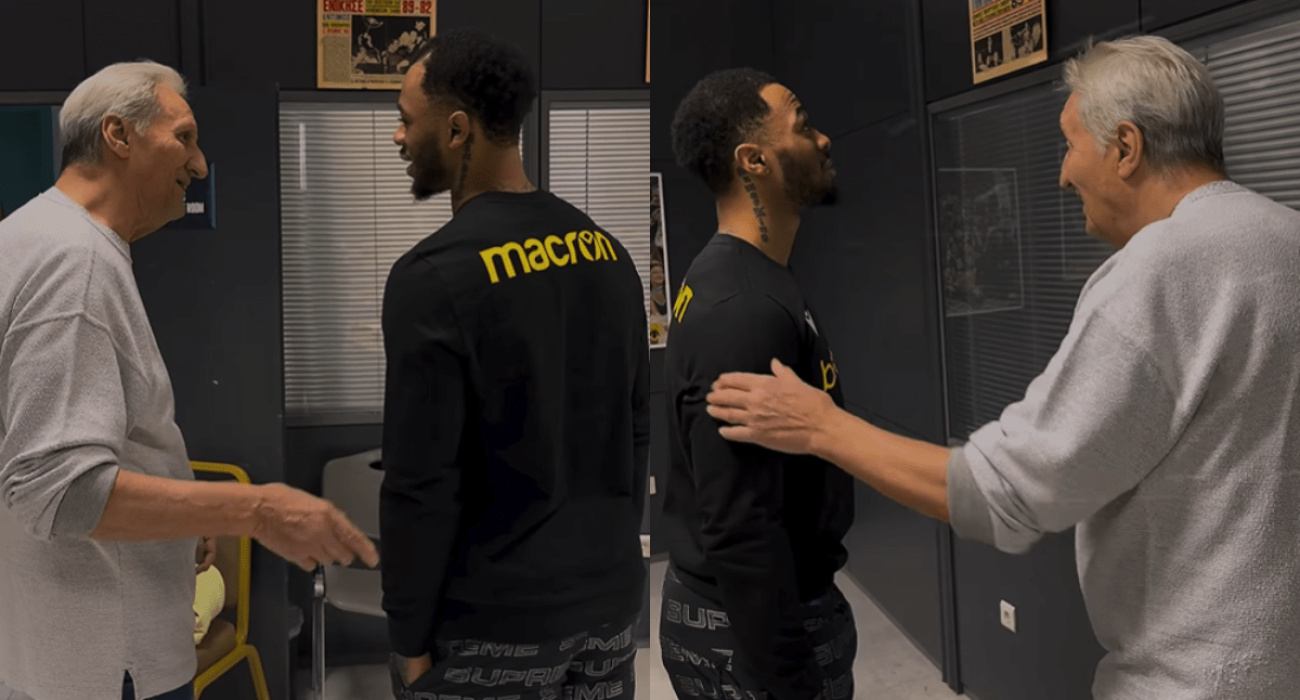 Ο Ρεϊζόν Τάκερ συνάντησε την... ιστορία της ΑΕΚ (vid)