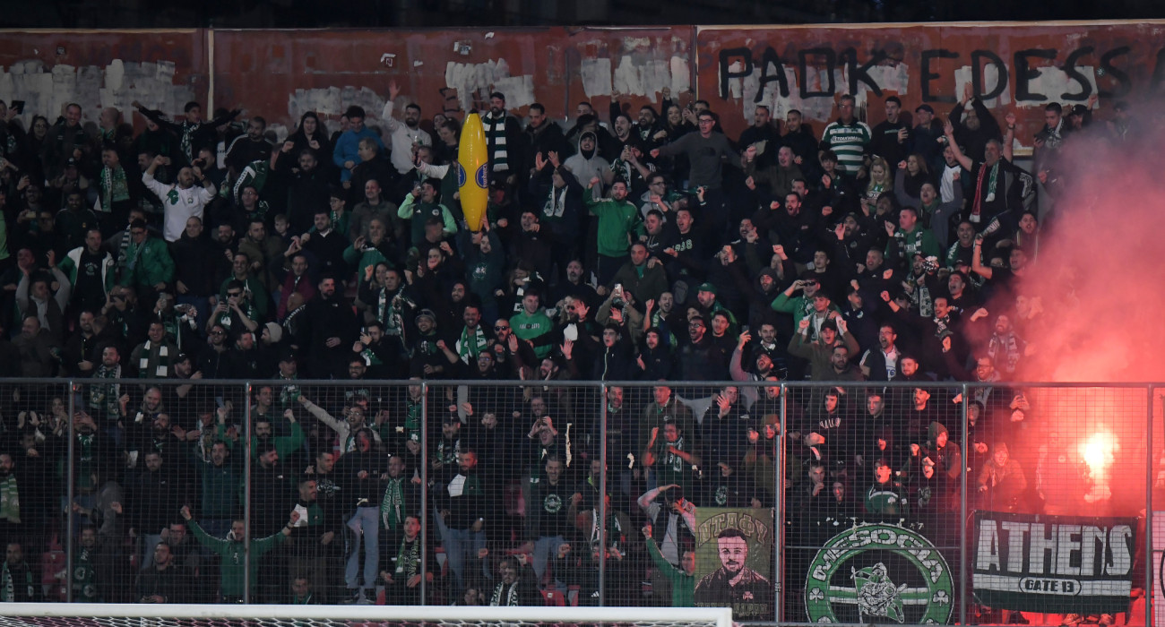 Οι οπαδοί του Παναθηναϊκού στις Σέρρες / Πηγή: InTime