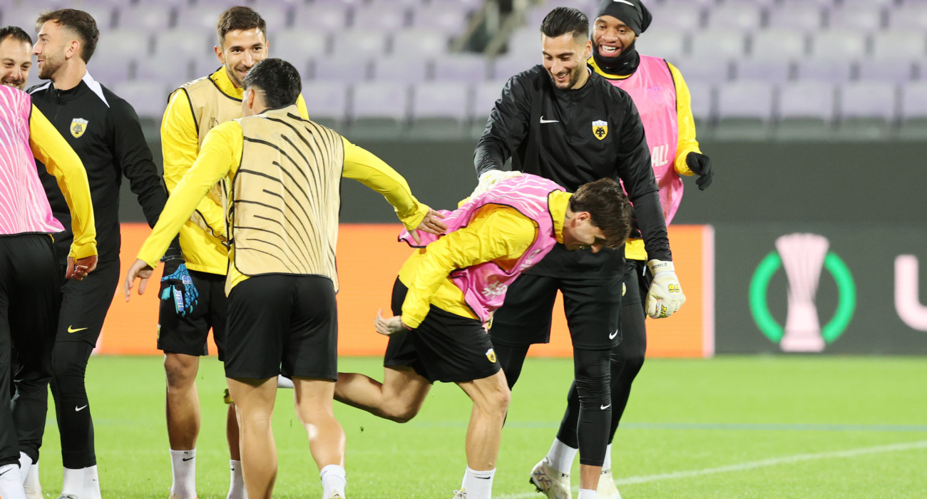 Ο Λάζαρος Ρότα στη προπόνηση της ΑΕΚ / Πηγή: InTime