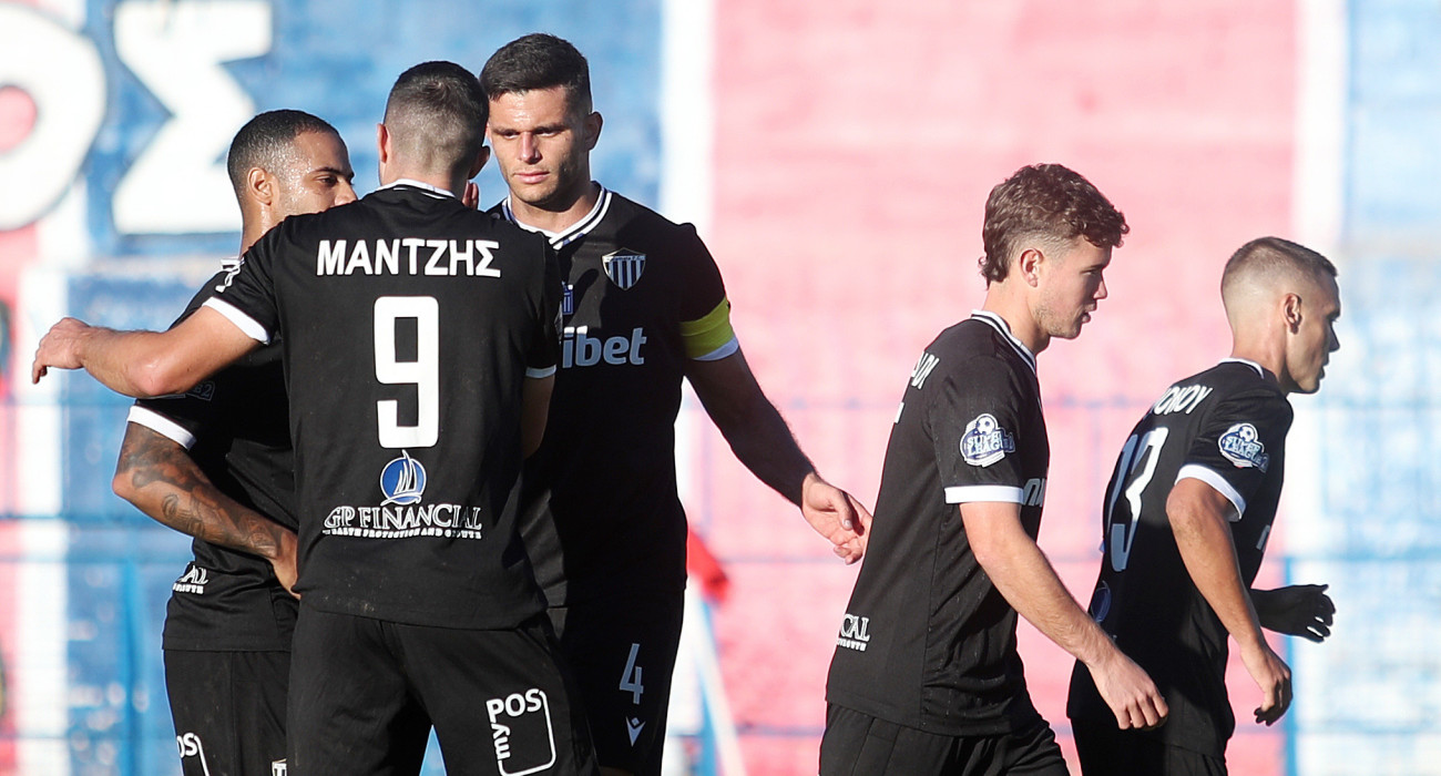 Οι παίκτες της Καλαμάτας πανηγυρίζουν / Πηγή: InTime