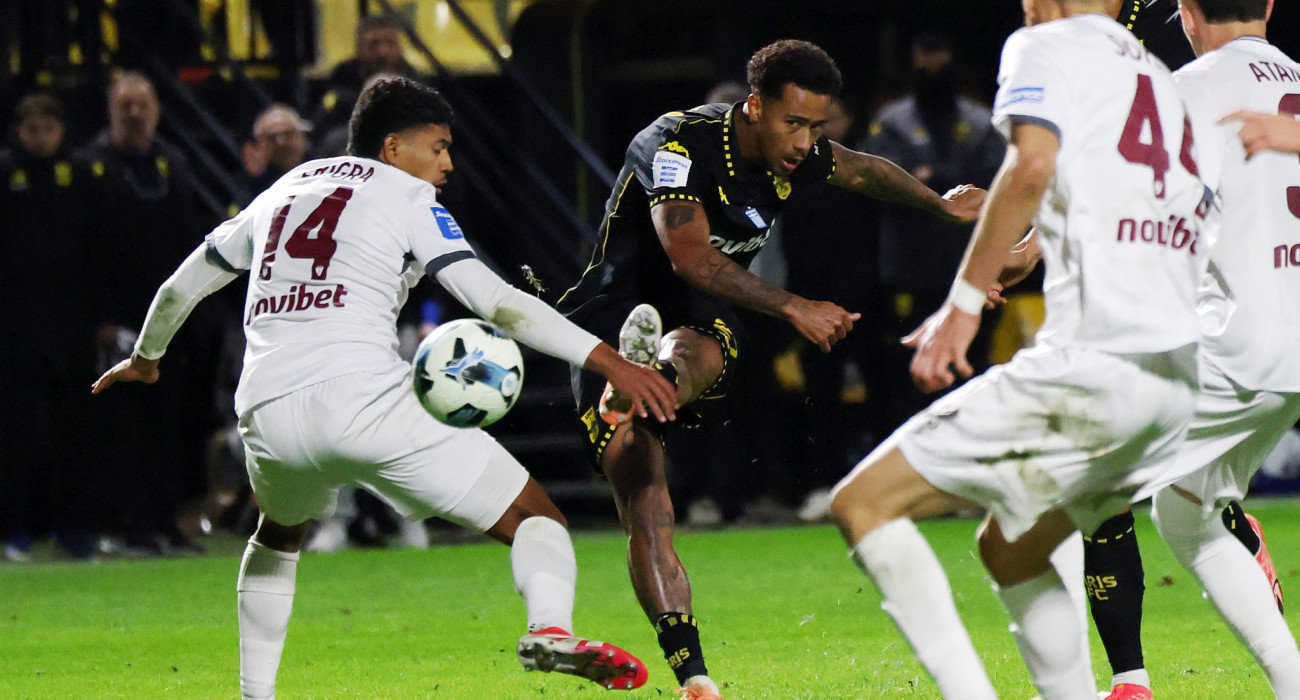 Ο Νόα Φατιγκά στο ματς με την ΑΕΛ/ Πηγή: Intime