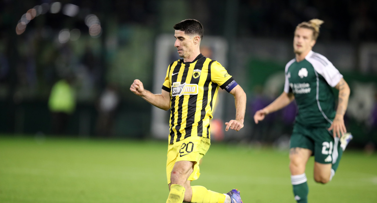 Ο Πέτρος Μάνταλος στο Παναθηναϊκός-ΑΕΚ / Πηγή: Intime