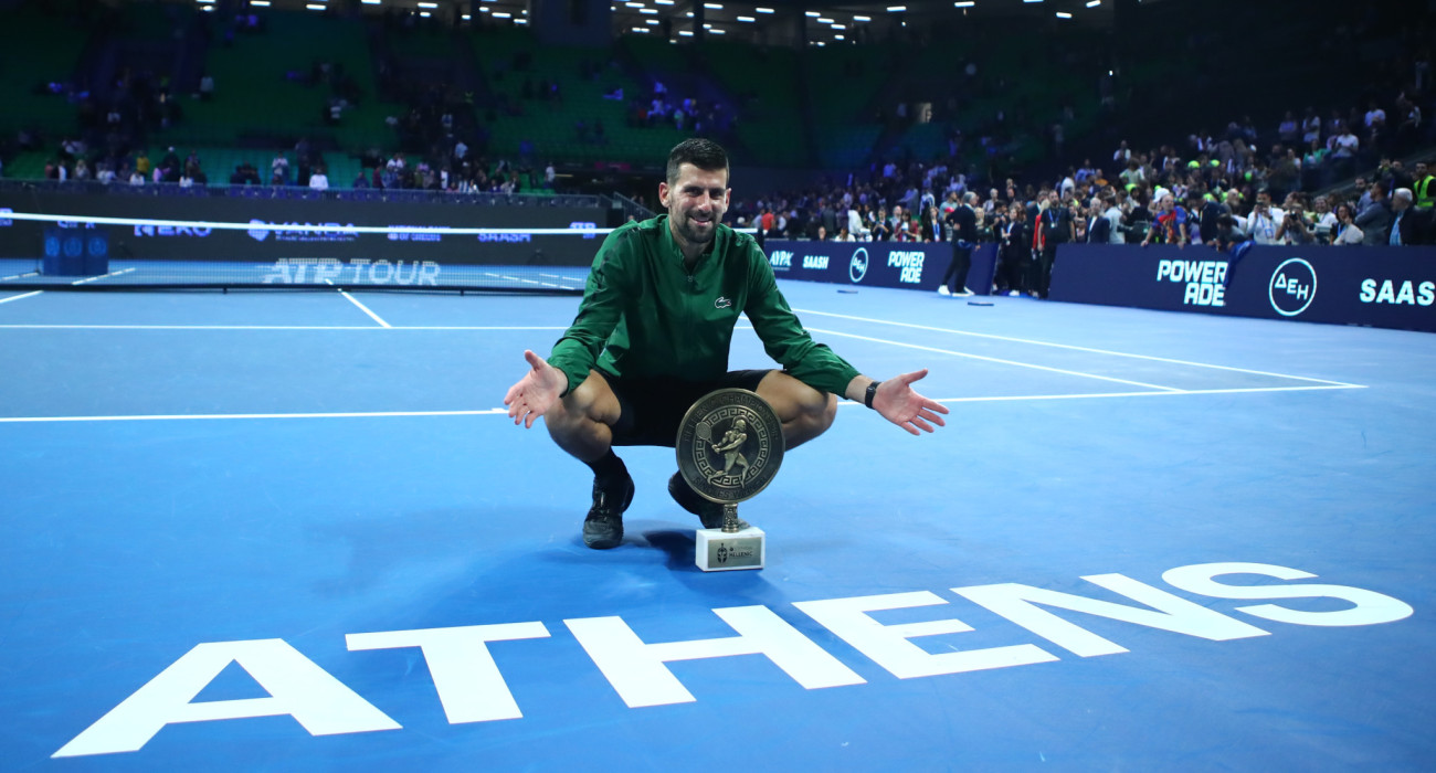 Ο Νόβακ Τζόκοβιτς στο ΟΑΚΑ / Πηγή: Eurokinissi